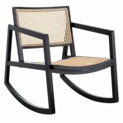 Wood And Natural Rattan Rocking Chair-Kirkland's Home Best Sale