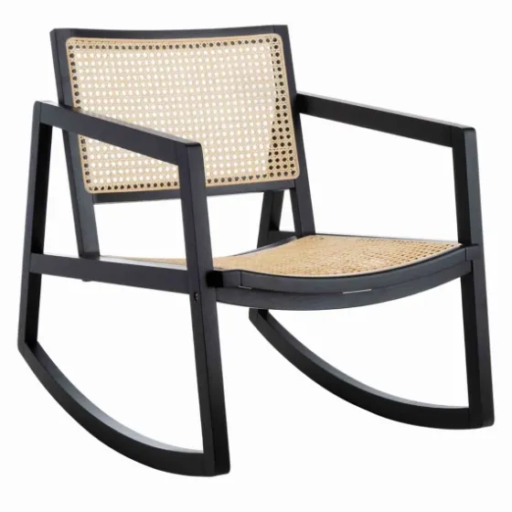 Wood And Natural Rattan Rocking Chair-Kirkland's Home Best Sale