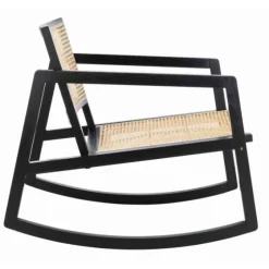 Wood And Natural Rattan Rocking Chair-Kirkland's Home Best Sale