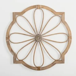 Wood And Rat Flower Wall Plaque-Kirkland's Home New