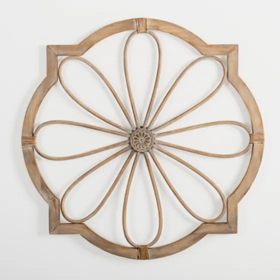 Wood And Rat Flower Wall Plaque-Kirkland's Home New