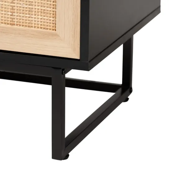 Wood And Rattan 2-Door Cabinet-Kirkland's Home New
