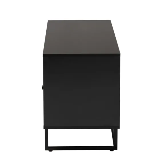 Wood And Rattan 3-Door Tv Stand-Kirkland's Home Sale