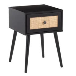 Wood And Rattan Drawer Accent Table-Kirkland's Home Cheap