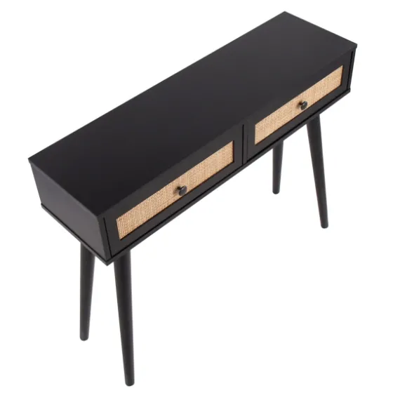Wood And Rattan 2-Drawer Console Table-Kirkland's Home Cheap