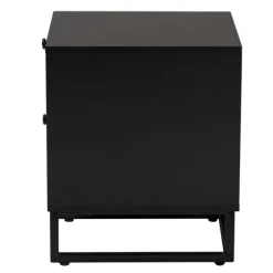Wood And Rattan 2-Drawer Nightstand-Kirkland's Home Online