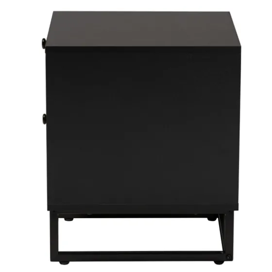 Wood And Rattan 2-Drawer Nightstand-Kirkland's Home Online