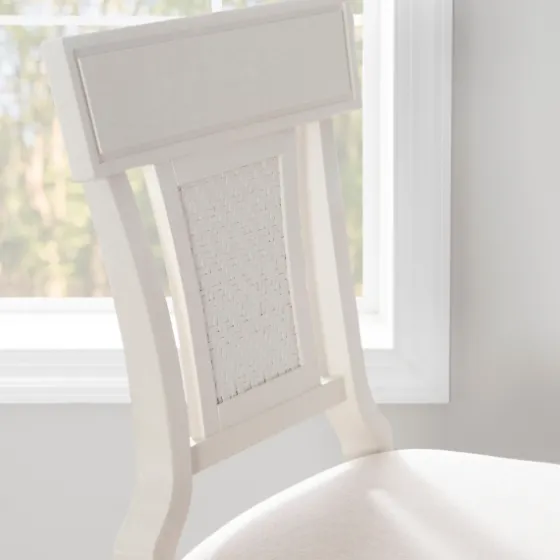 Wood And Rattan Upholstered Bar Stool-Kirkland's Home Sale