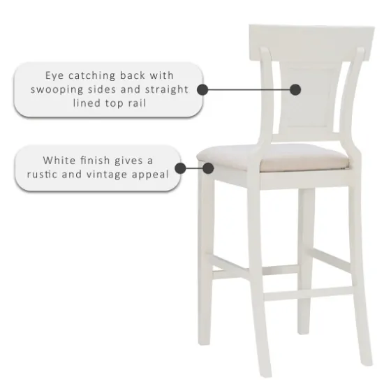 Wood And Rattan Upholstered Bar Stool-Kirkland's Home Sale