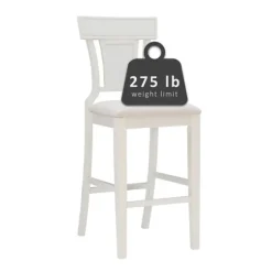 Wood And Rattan Upholstered Bar Stool-Kirkland's Home Sale