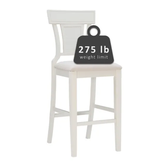 Wood And Rattan Upholstered Bar Stool-Kirkland's Home Sale