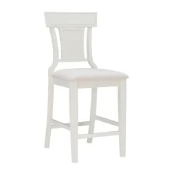 Wood And Rattan Upholstered Counter Stool-Kirkland's Home Clearance