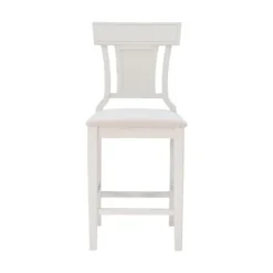 Wood And Rattan Upholstered Counter Stool-Kirkland's Home Clearance