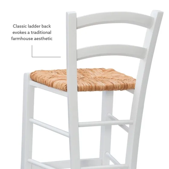 Wood And Seagrass Counter Stools, Set Of 2-Kirkland's Home Outlet
