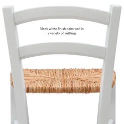 Wood And Seagrass Counter Stools, Set Of 2-Kirkland's Home Outlet