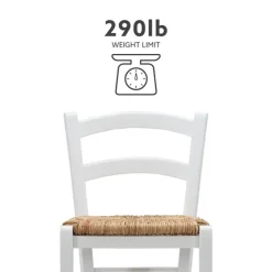 Wood And Seagrass Counter Stools, Set Of 2-Kirkland's Home Outlet