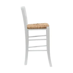 Wood And Seagrass Counter Stools, Set Of 2-Kirkland's Home Outlet