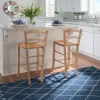 Wood And Seagrass Counter Stools, Set Of 2-Kirkland's Home New