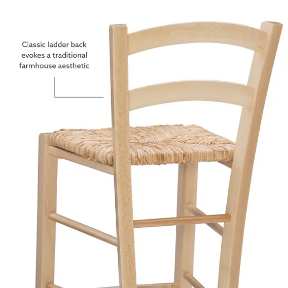 Wood And Seagrass Counter Stools, Set Of 2-Kirkland's Home New