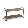 Wood And Steel Frame 2-Tier Rolling Cart-Kirkland's Home Cheap