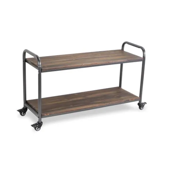 Wood And Steel Frame 2-Tier Rolling Cart-Kirkland's Home Cheap