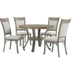 Wood And Upholstered Chairs 5-Pc. Dining Set-Kirkland's Home New