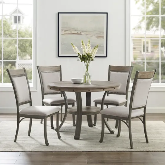 Wood And Upholstered Chairs 5-Pc. Dining Set-Kirkland's Home New