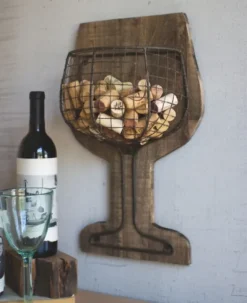 Wood And Wire Wall Wine Cork Holder-Kirkland's Home Hot