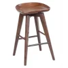 Wood Backless Swivel Counter Stool-Kirkland's Home Best