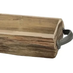 Wood Bark Serving Tray With Metal Handles-Kirkland's Home Best