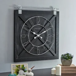 Wood Barn Door Clock-Kirkland's Home Hot