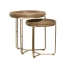 Wood Beaded Nesting Side Tables, Set Of 2-Kirkland's Home Hot