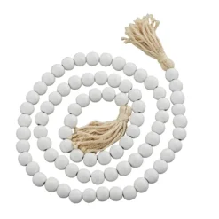 Wood Beaded Tassel Garland-Kirkland's Home Clearance