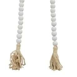 Wood Beaded Tassel Garland-Kirkland's Home Clearance