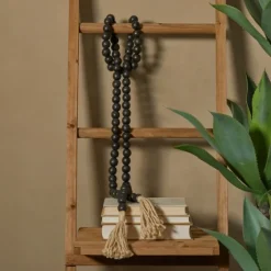 Wood Beaded Tassel Garland-Kirkland's Home Clearance