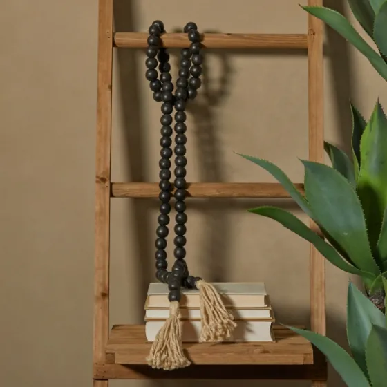 Wood Beaded Tassel Garland-Kirkland's Home Clearance