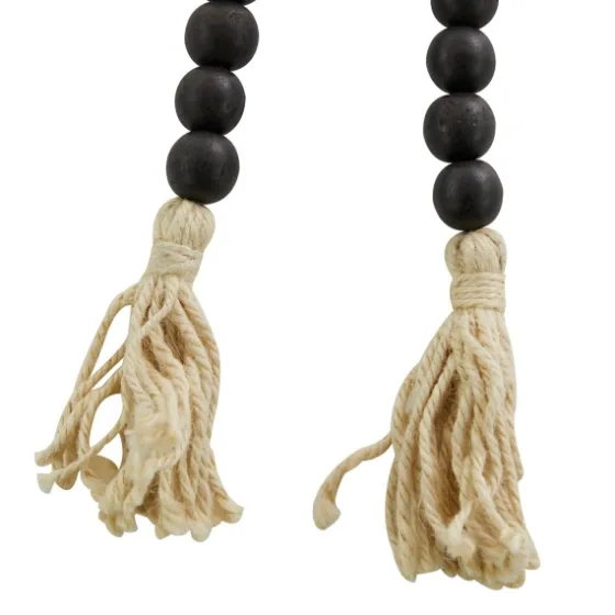 Wood Beaded Tassel Garland-Kirkland's Home Clearance