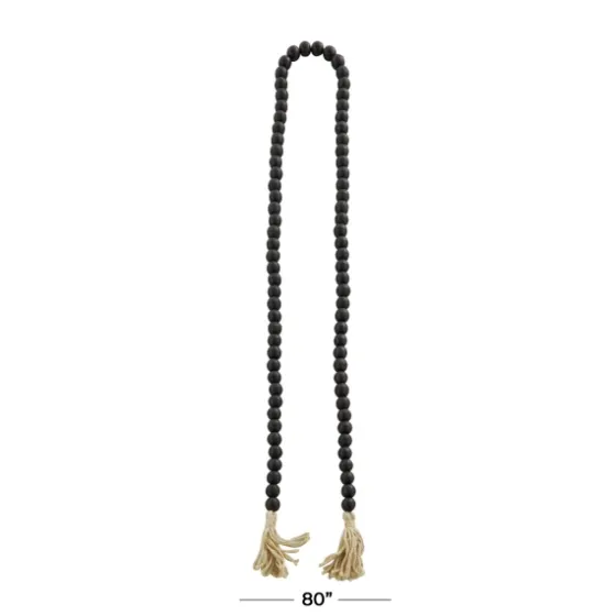 Wood Beaded Tassel Garland-Kirkland's Home Clearance