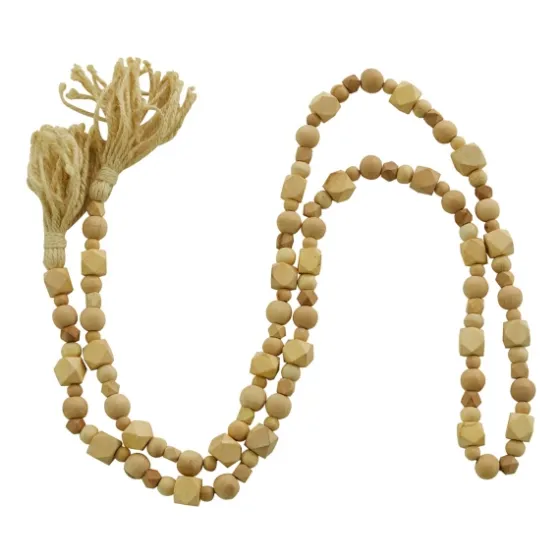 Wood Beads Cream Tassel Garland-Kirkland's Home Cheap