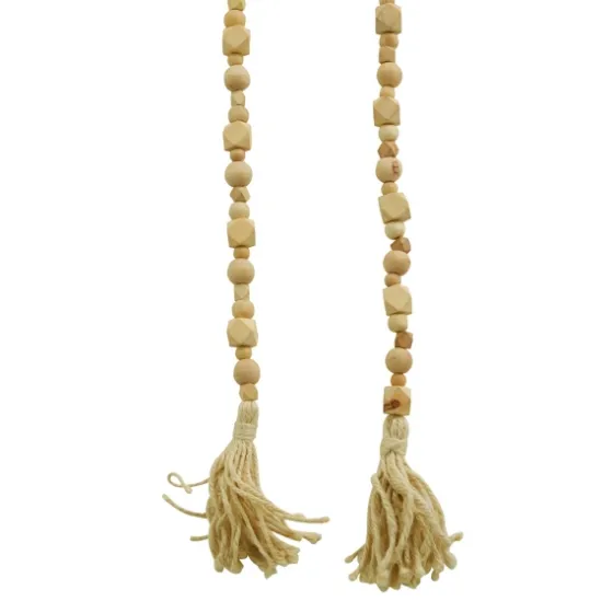 Wood Beads Cream Tassel Garland-Kirkland's Home Cheap
