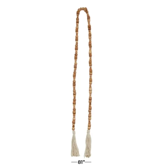 Wood Beads Cream Tassel Garland-Kirkland's Home Cheap