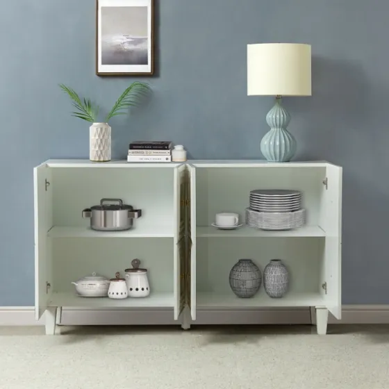 Wood Block Patterned 4-Door Sideboard-Kirkland's Home Hot