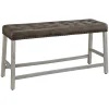 Wood Button Tufted Upholstered Dining Bench-Kirkland's Home Hot