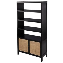 Wood Cane Doors Bookshelf-Kirkland's Home Cheap