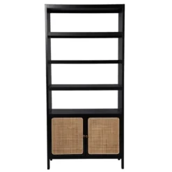 Wood Cane Doors Bookshelf-Kirkland's Home Cheap