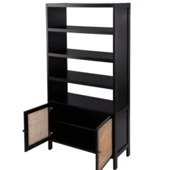 Wood Cane Doors Bookshelf-Kirkland's Home Cheap