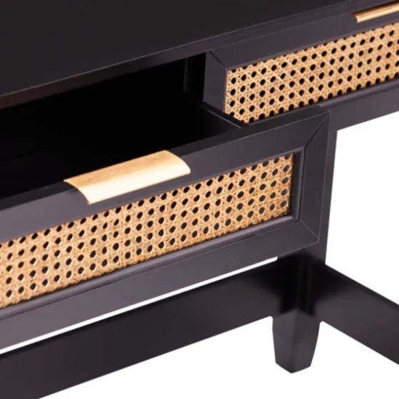 Wood Cane Drawers Console Table-Kirkland's Home Shop