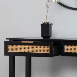 Wood Cane Drawers Console Table-Kirkland's Home Shop