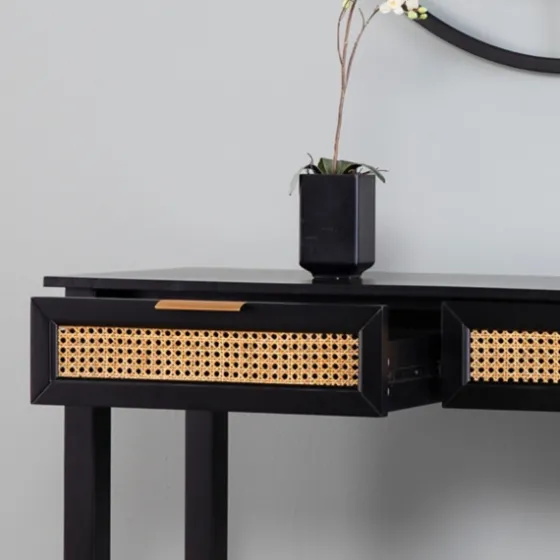 Wood Cane Drawers Console Table-Kirkland's Home Shop