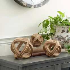 Wood Carved Bead Orbs, Set Of 3-Kirkland's Home Best Sale